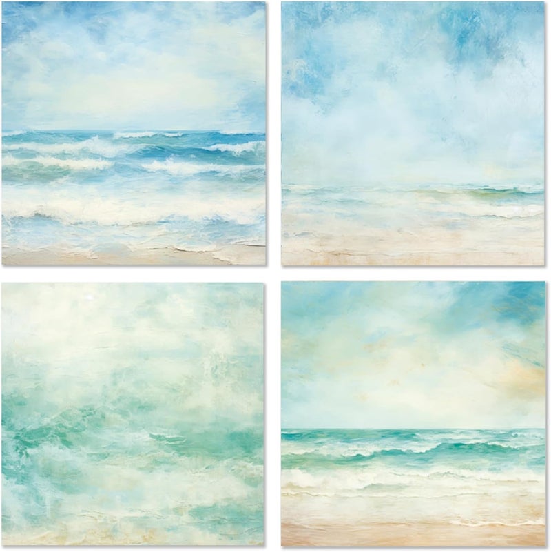 WLXTREE Ocean Sea Waves Scrapbook Paper - 6×6 Premium Color Pages With 24 Single-Sided Sheets for Scrapbooking Supplies Paper Crafts Home Decoration Card Making Journaling Background Decorative - Image 5